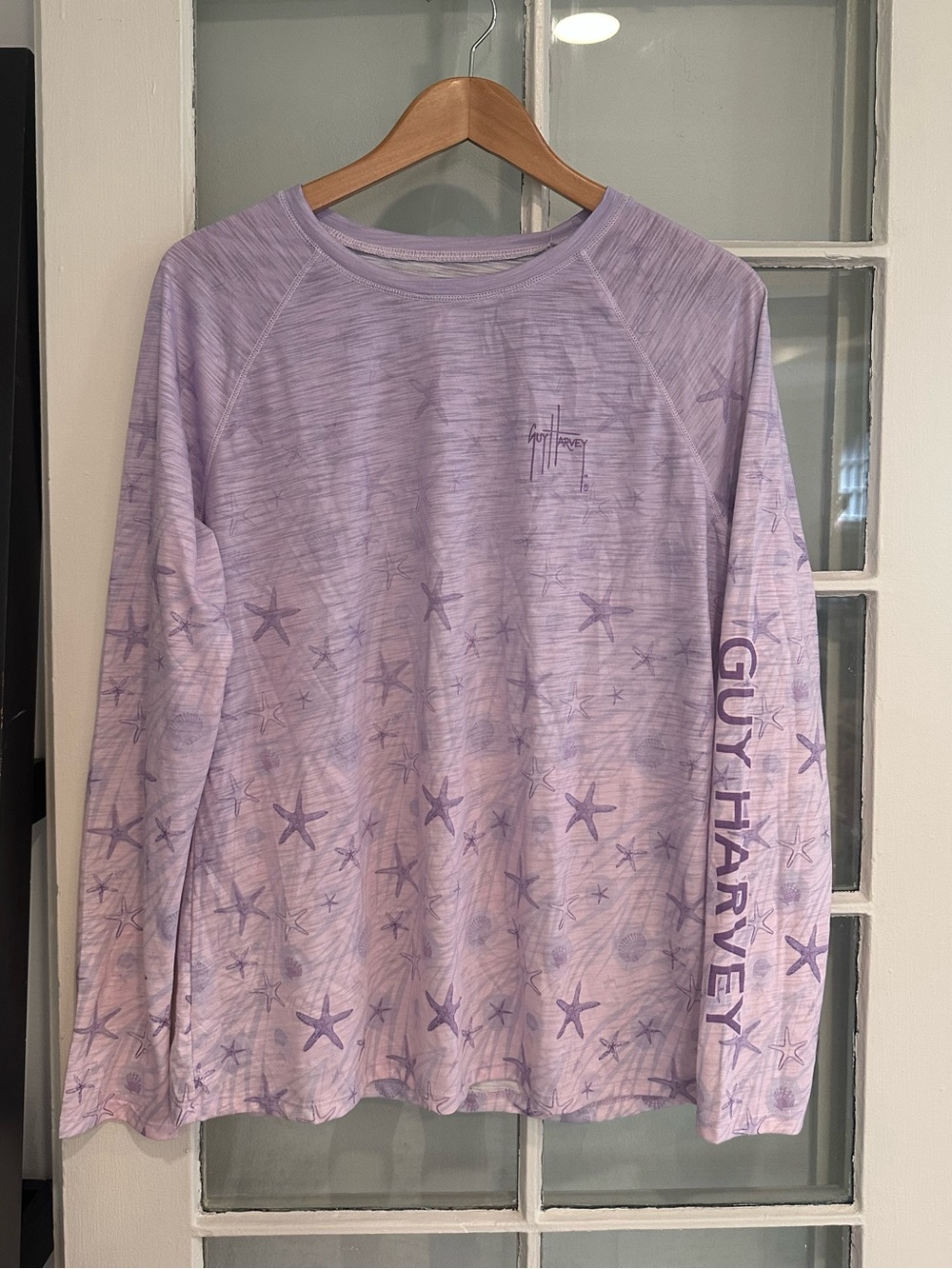 Guy Harvey NWT Ocean Current Performance Starfish Long Sleeve Tee Large
